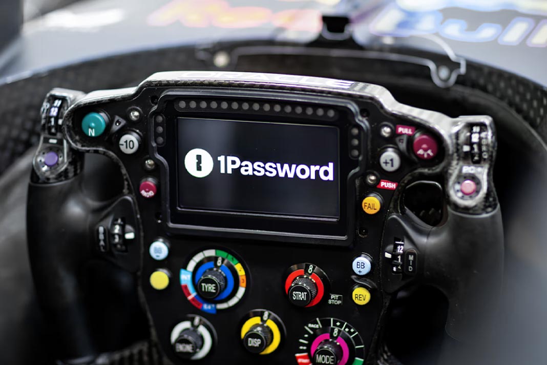 Oracle Red Bull Racing Partners with 1Password for Cybersecurity